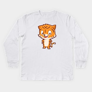 Cute Tiger Kids Long Sleeve T-Shirt